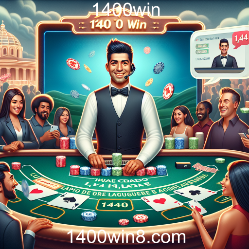 Experimente a Emoção do Cassino ao Vivo no 1400win